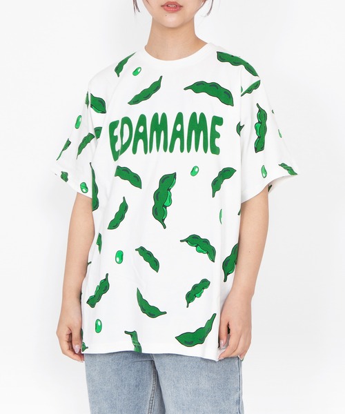 PUNYUS(プニュズ)の「【新サイズ】フード総柄Tシャツ(NINJIN・LEMON・EDAMAME)(Tシャツ/カットソー・レディース・オレンジ/イエロー/グリーン・1/5/4/3/2)」の14枚目の写真