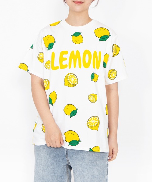 PUNYUS(プニュズ)の「【新サイズ】フード総柄Tシャツ(NINJIN・LEMON・EDAMAME)(Tシャツ/カットソー・レディース・オレンジ/イエロー/グリーン・1/5/4/3/2)」の15枚目の写真