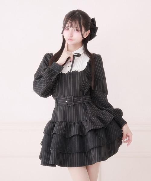 Pal elfy（パルエルフィー）の「リボン付きドットチュールティアード