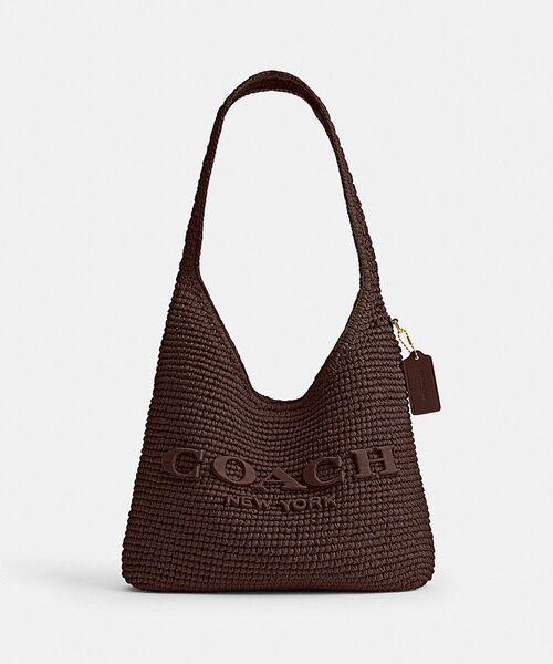 【正規品】COACH かごバッグ 革 ブルックリン ショルダー バッグ 28（かごバッグ）（かごバッグ