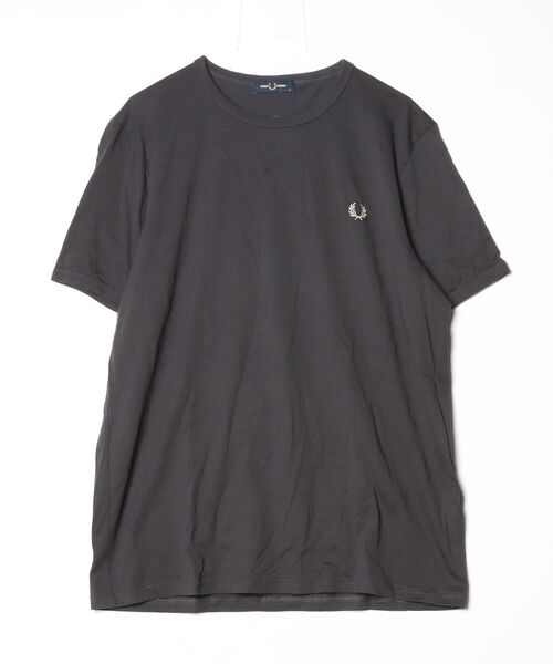 グ*コ様 未着用品 Fred Perry 無地 半袖シャツ ダークグレー XL ブランド古着】半袖Tシャツ（Tシャツ/カットソー）｜FRED PERRY