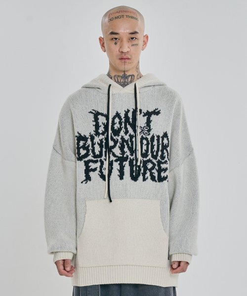 AJOBYAJO（アジョバイアジョ）の「[PBA] DBOF ウールニットパーカー [IVORY]（ニット/セーター・レディース・その他・XL/L）」の4枚目の写真