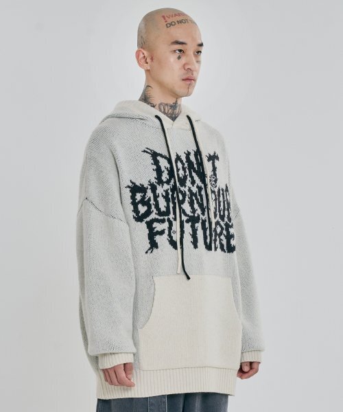 AJOBYAJO（アジョバイアジョ）の「[PBA] DBOF ウールニットパーカー [IVORY]（ニット/セーター・レディース・その他・XL/L）」の3枚目の写真