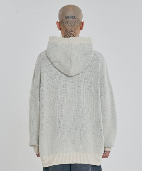 AJOBYAJO（アジョバイアジョ）の「[PBA] DBOF ウールニットパーカー [IVORY]（ニット/セーター・レディース・その他・XL/L）」の2枚目の写真