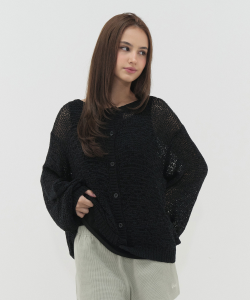 LAZYZ(レイジジ)の「サマーブリーズカーディガン(4色展開)(カーディガン/ボレロ・レディース・Beige/ブラウン/スカイブルー/ブラック・FREE)」の7枚目の写真