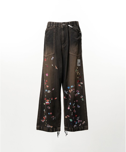 Maison MIHARA YASUHIRO(メゾンミハラヤスヒロ)の「【MIHARAYASUHIRO/ミハラヤスヒロ】BAKER JEANS w STICKER(デニムパンツ・メンズ・ブラック/インディゴブルー・46/44/48)」の3枚目の写真