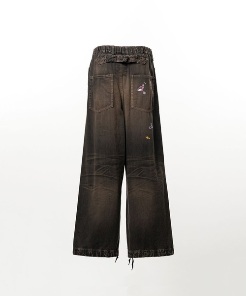 Maison MIHARA YASUHIRO(メゾンミハラヤスヒロ)の「【MIHARAYASUHIRO/ミハラヤスヒロ】BAKER JEANS w STICKER(デニムパンツ・メンズ・ブラック/インディゴブルー・46/44/48)」の4枚目の写真