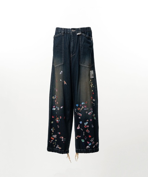 Maison MIHARA YASUHIRO(メゾンミハラヤスヒロ)の「【MIHARAYASUHIRO/ミハラヤスヒロ】BAKER JEANS w STICKER(デニムパンツ・メンズ・ブラック/インディゴブルー・46/44/48)」の5枚目の写真