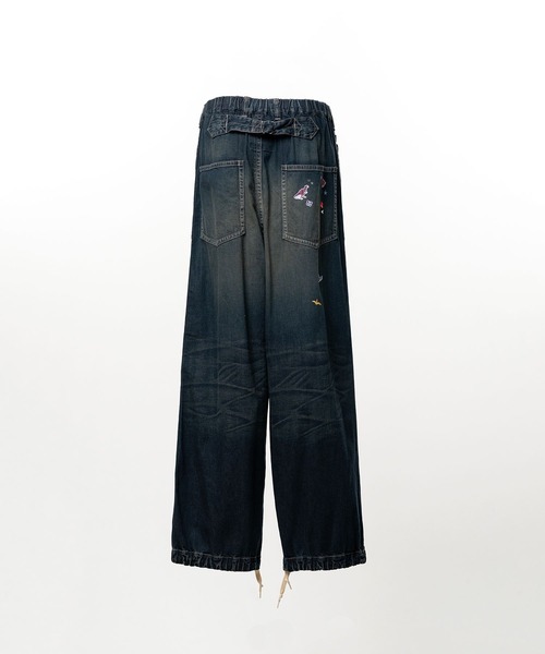Maison MIHARA YASUHIRO(メゾンミハラヤスヒロ)の「【MIHARAYASUHIRO/ミハラヤスヒロ】BAKER JEANS w STICKER(デニムパンツ・メンズ・ブラック/インディゴブルー・46/44/48)」の6枚目の写真