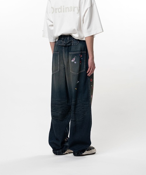Maison MIHARA YASUHIRO(メゾンミハラヤスヒロ)の「【MIHARAYASUHIRO/ミハラヤスヒロ】BAKER JEANS w STICKER(デニムパンツ・メンズ・ブラック/インディゴブルー・46/44/48)」の9枚目の写真