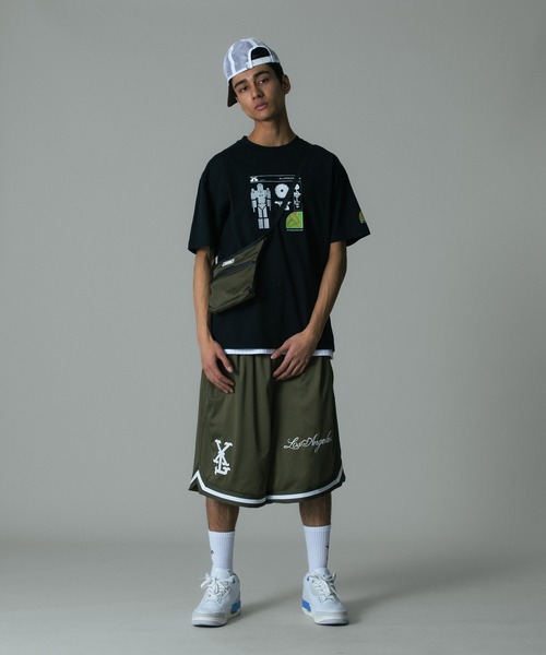 XLARGE（エクストララージ）の「MESH SHOULDER BAG（ショルダーバッグ・メンズ・ブラック/オリーブ/オレンジ/ネイビー・ONE SIZE）」の8枚目の写真