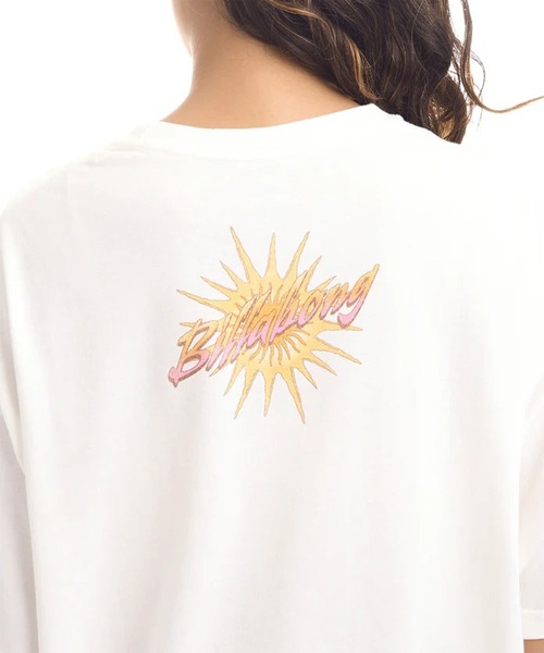 BILLABONG(ビラボン)の「BILLABONG/ビラボン 半袖 Tシャツ UVカット GRAHIC LOOSE FIT COOL DRY TEE BG01C211(Tシャツ/カットソー・レディース・ホワイト×イエロー/レッド・M/L)」の6枚目の写真