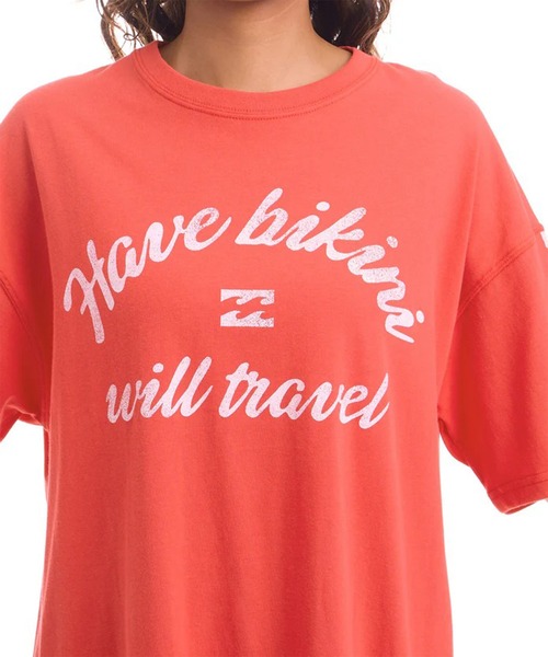 BILLABONG(ビラボン)の「BILLABONG/ビラボン 半袖 Tシャツ UVカット GRAHIC LOOSE FIT COOL DRY TEE BG01C211(Tシャツ/カットソー・レディース・ホワイト×イエロー/レッド・M/L)」の14枚目の写真