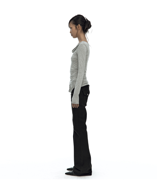 KASHIKO(カシコ)の「Drape Asymmetric Long Sleeve Gray(Tシャツ/カットソー・レディース・その他・FREE)」の12枚目の写真