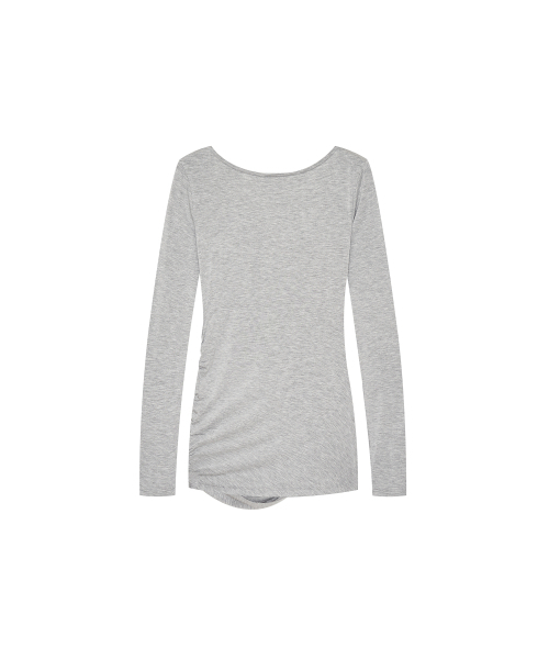 KASHIKO(カシコ)の「Drape Asymmetric Long Sleeve Gray(Tシャツ/カットソー・レディース・その他・FREE)」の3枚目の写真