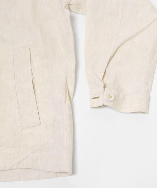 URBAN RESEARCH DOORS（アーバンリサーチドアーズ）の「シルケットリネン シャツジャケット（その他アウター・メンズ・ブラウン/アイボリー/スミクロ・MEDIUM/LARGE）」の13枚目の写真