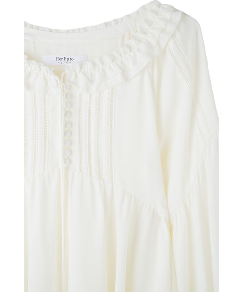Her lip to(ハーリップトゥー)の「Fionna Lace Blouse(シャツ/ブラウス・レディース・ホワイト・S/M)」の17枚目の写真