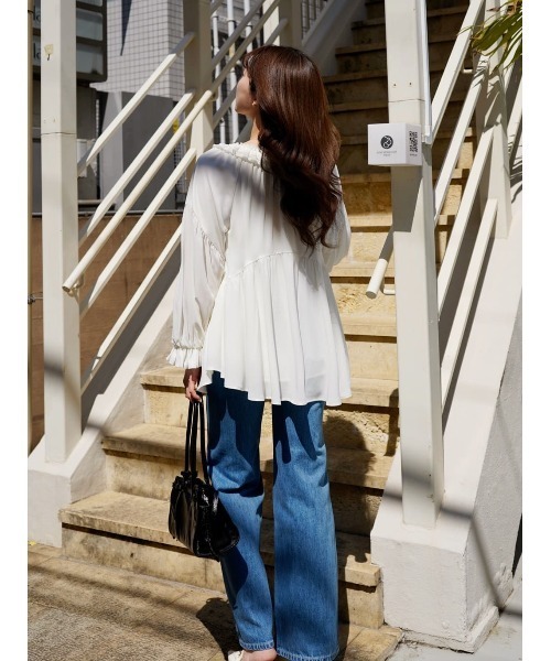 Her lip to(ハーリップトゥー)の「Fionna Lace Blouse(シャツ/ブラウス・レディース・ホワイト・S/M)」の11枚目の写真