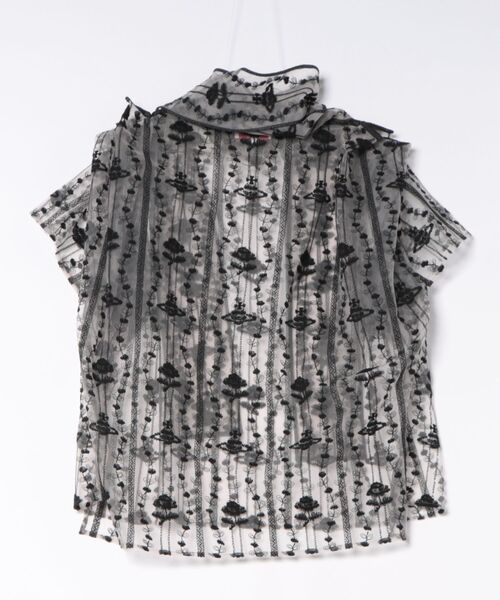 Vivienne Westwood(ヴィヴィアンウエストウッド)の「フラワーオーブチュールエンブロイダリーブラウス(シャツ/ブラウス・レディース・ホワイト/ブラック・FREE)」の3枚目の写真