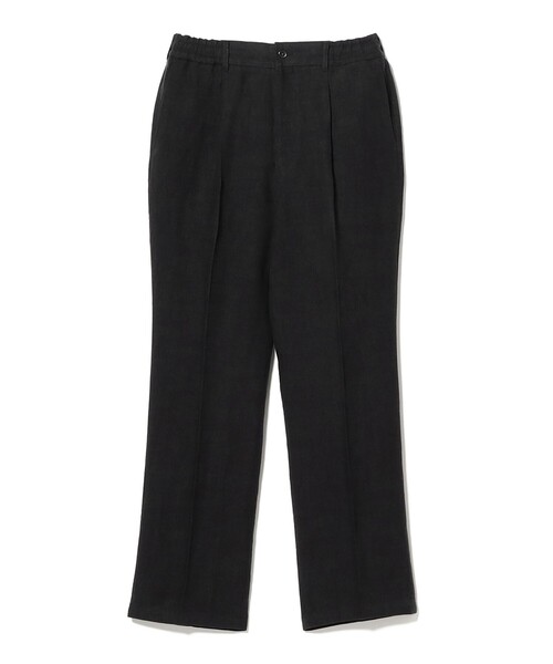 BEAMS F(ビームスエフ)の「リネン 1プリーツ ワイド イージーパンツ(その他パンツ・メンズ・ネイビー/ブラック・S/M/L/XL)」の3枚目の写真