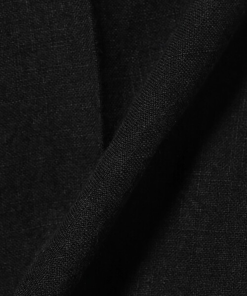 BEAMS F(ビームスエフ)の「リネン 1プリーツ ワイド イージーパンツ(その他パンツ・メンズ・ネイビー/ブラック・S/M/L/XL)」の6枚目の写真