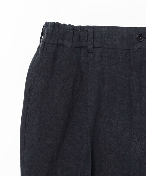 BEAMS F(ビームスエフ)の「リネン 1プリーツ ワイド イージーパンツ(その他パンツ・メンズ・ネイビー/ブラック・S/M/L/XL)」の8枚目の写真