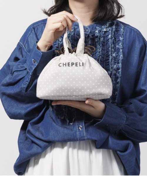Per sist ence(パーシエンス)の「ふんわりふかふかドット保冷ランチバッグ(エコバッグ/サブバッグ・レディース・ピンク/ベージュ/イエロー/ブラック・ONE SIZE)」の9枚目の写真