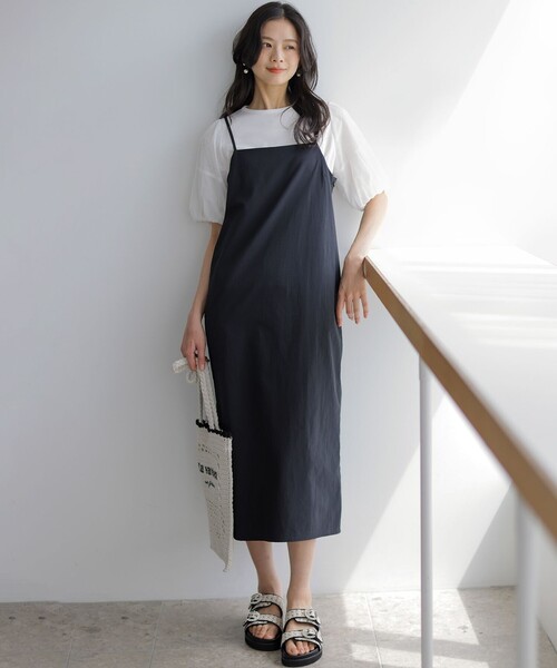 組曲 S(クミキョク チイサイサイズ)の「コットンポンチ チュールコンビ カットソー(Tシャツ/カットソー・レディース・グレー系/ブラック系/ホワイト系・S2)」の8枚目の写真