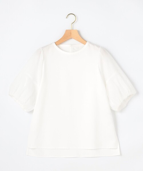 組曲 S(クミキョク チイサイサイズ)の「コットンポンチ チュールコンビ カットソー(Tシャツ/カットソー・レディース・グレー系/ブラック系/ホワイト系・S2)」の19枚目の写真