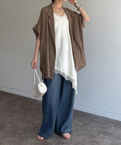 DouDou（ドゥドゥ）の「バイヤスデニムパンツ（デニムパンツ・レディース・ブルー/ブルー系その他・38/36）」の13枚目の写真