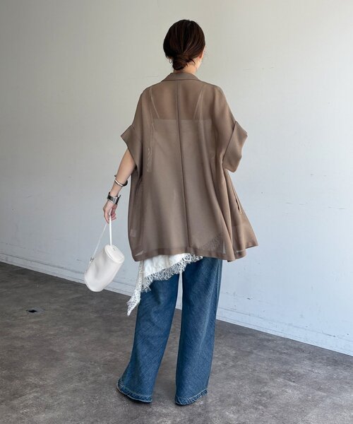 DouDou（ドゥドゥ）の「バイヤスデニムパンツ（デニムパンツ・レディース・ブルー/ブルー系その他・38/36）」の4枚目の写真