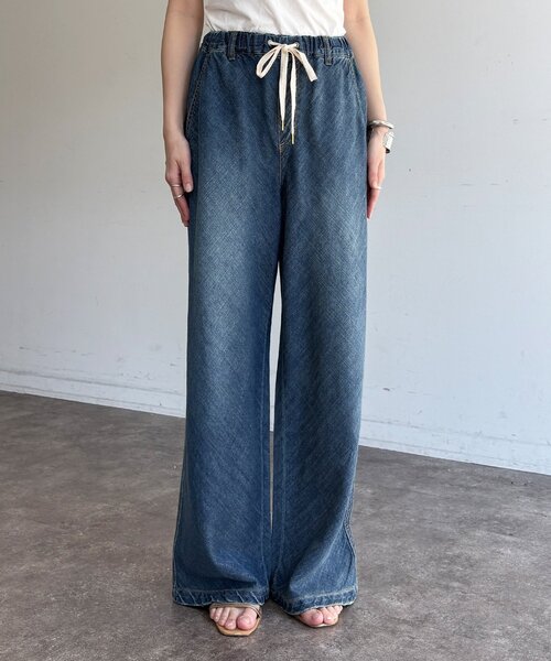 DouDou（ドゥドゥ）の「バイヤスデニムパンツ（デニムパンツ・レディース・ブルー/ブルー系その他・38/36）」の22枚目の写真