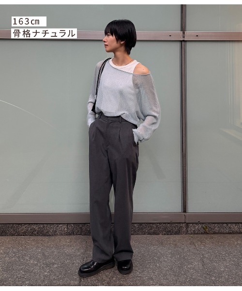 PEACH JOHN(ピーチジョン)の「シアーオフショルダープルオーバー(Tシャツ/カットソー・レディース・ブルー/イエロー/ライトグレー/ピンク・ONE SIZE)」の18枚目の写真