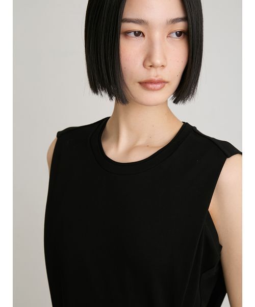 MIESROHE(ミースロエ)の「ハイフォルムドッキングワンピース(ワンピース・レディース・キャメル/ホワイト/ブラック・1/0)」の22枚目の写真