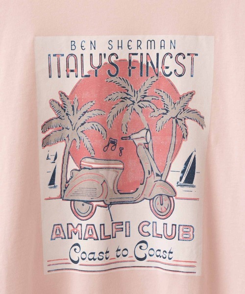 Ben Sherman(ベンシャーマン)の「ホリデーポスターTシャツ(Tシャツ/カットソー・メンズ・ベビーピンク・MEDIUM)」の8枚目の写真