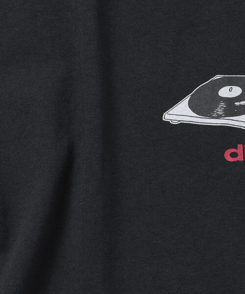 FREAK'S STORE(フリークスストア)の「限定展開 diskunion×FREAK'S STORE 別注 フレンチブルドッグ ビッグシルエット プリント クルーネック Tシャツ(Tシャツ/カットソー・メンズ・ブラック/ホワイト/ダークグレー・SMALL/LARGE/MEDIUM)」の12枚目の写真