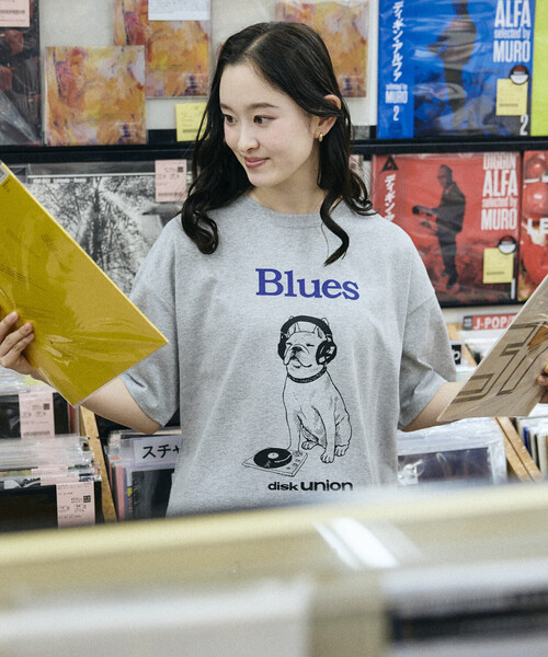 FREAK'S STORE(フリークスストア)の「限定展開 diskunion×FREAK'S STORE 別注 フレンチブルドッグ ビッグシルエット プリント クルーネック Tシャツ(Tシャツ/カットソー・メンズ・ブラック/ホワイト/ダークグレー・SMALL/LARGE/MEDIUM)」の17枚目の写真