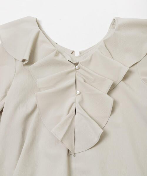 ITEMS URBANRESEARCH（アイテムズ アーバンリサーチ）の「フリルカラーブラウス（シャツ/ブラウス・レディース・ブラック/ライトグレー/ブラウン・FREE）」の17枚目の写真