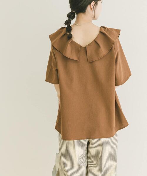 ITEMS URBANRESEARCH（アイテムズ アーバンリサーチ）の「フリルカラーブラウス（シャツ/ブラウス・レディース・ブラック/ライトグレー/ブラウン・FREE）」の20枚目の写真