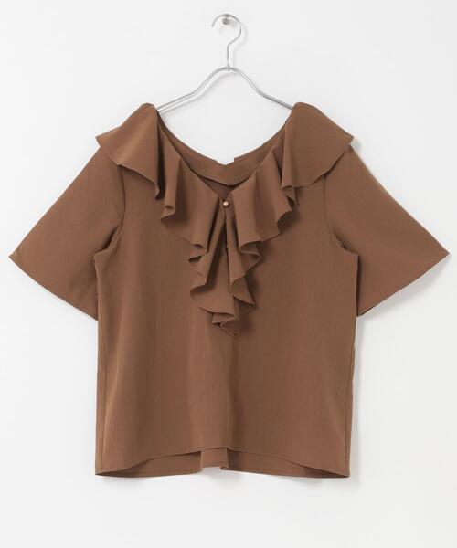 ITEMS URBANRESEARCH(アイテムズ アーバンリサーチ)の「フリルカラーブラウス(シャツ/ブラウス・レディース・ブラック/ライトグレー/ブラウン・FREE)」の10枚目の写真
