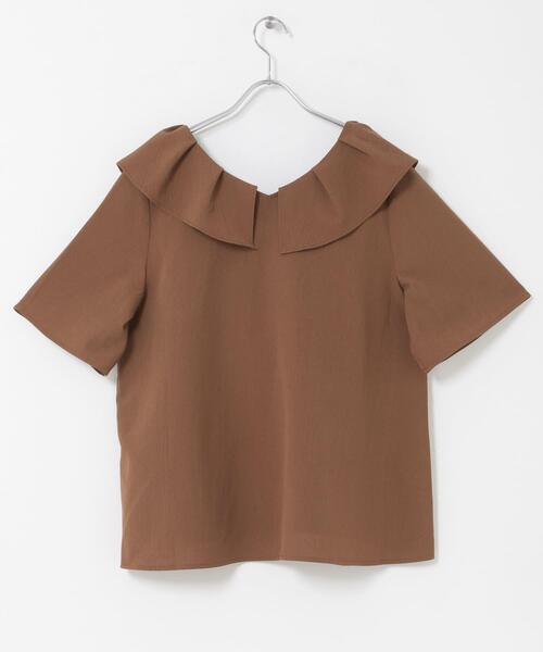 ITEMS URBANRESEARCH(アイテムズ アーバンリサーチ)の「フリルカラーブラウス(シャツ/ブラウス・レディース・ブラック/ライトグレー/ブラウン・FREE)」の12枚目の写真