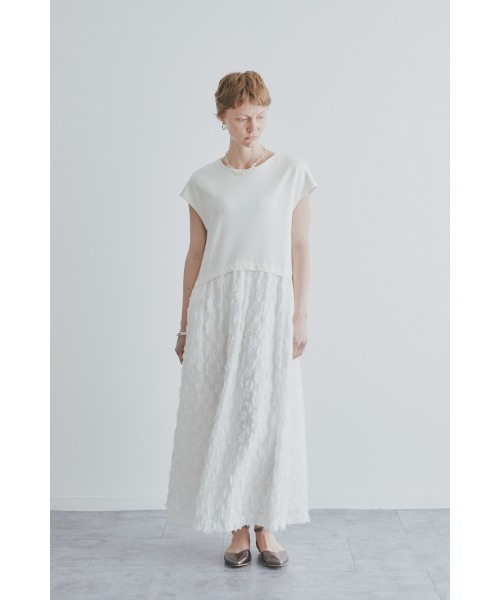 Muel Chic(ミュエルシック)の「【MaisonMaenori×Muel Chicコラボ】Como one-piece コモワンピース(ワンピース・レディース・ブラック/ホワイト・MEDIUM/SMALL)」の2枚目の写真