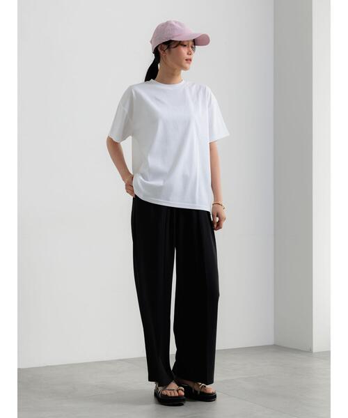 Te chichi（テチチ）の「【遮熱/調温】ビッグTシャツ（Tシャツ/カットソー・レディース・オフホワイト・F）」の4枚目の写真