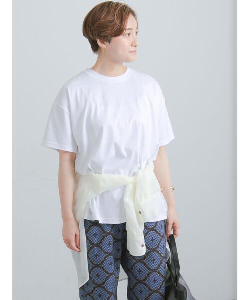 Te chichi（テチチ）の「【遮熱/調温】ビッグTシャツ（Tシャツ/カットソー・レディース・オフホワイト・F）」の11枚目の写真