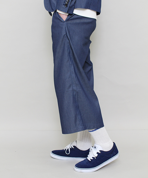 Lui's（ルイス）の「Lui's(ルイス) デニムガウチョパンツ（その他パンツ・メンズ・インディゴブルー/ブルー・SMALL/MEDIUM）」の3枚目の写真