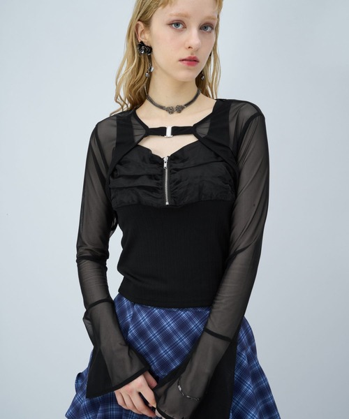 2PSETボレロ＊デザインタンクトップ(HARE)（Tシャツ/カットソー