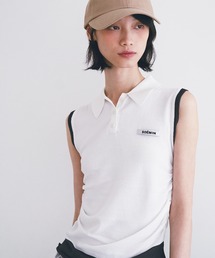 SOEMIN | Layered sleeveless knit／レイヤードノースリーブポロニット(ニット/セーター)