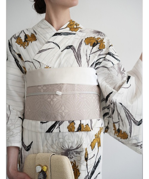 utatane（ウタタネ）の「2026新作［utatane×Acka.］浴衣4set 菖蒲と糸菊 white・navy（浴衣・レディース・ホワイト/ネイビー・FREE）」の12枚目の写真
