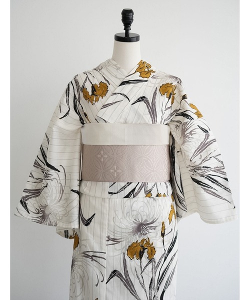 utatane（ウタタネ）の「2026新作［utatane×Acka.］浴衣4set 菖蒲と糸菊 white・navy（浴衣・レディース・ホワイト/ネイビー・FREE）」の21枚目の写真