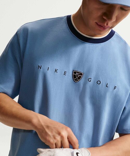 NIKE(ナイキ)の「ナイキ メンズ ルーズフィット ゴルフ Tシャツ / Nike Men's Loose-Fit Golf T-Shirt IH2056-486 Work Blue(Tシャツ/カットソー・メンズ・ブルー系その他・2XL/XL/S/L/M)」の3枚目の写真
